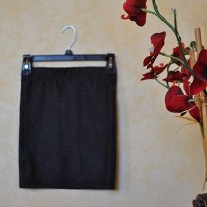 Navy Marled Bodycon Skirt